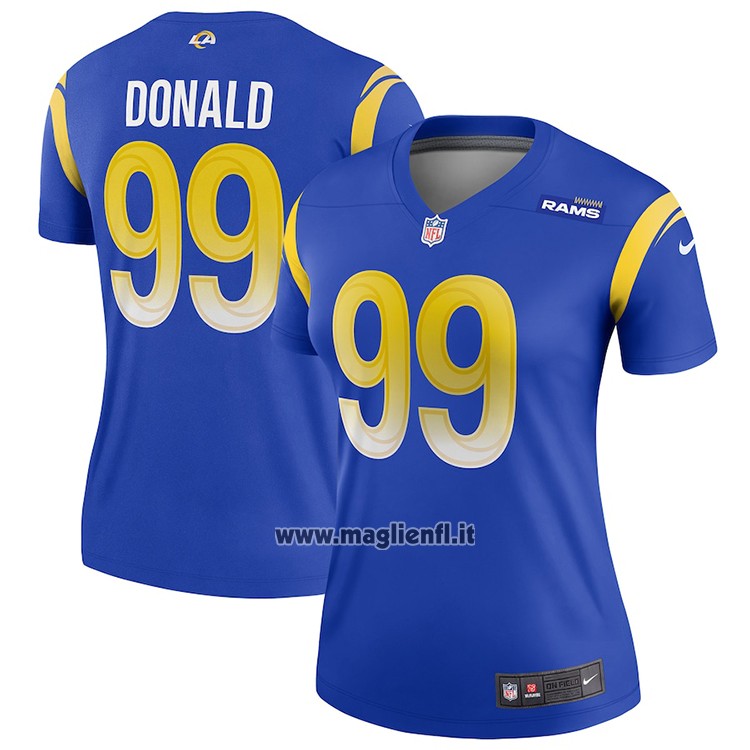 Maglia NFL Legend Donna Los Angeles Rams Aaron Donald Blu
